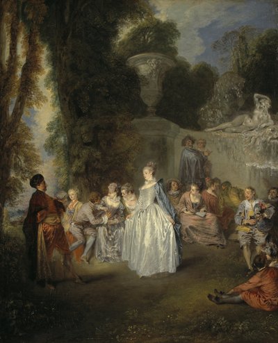 Venetian Festivals by Jean Antoine Watteau